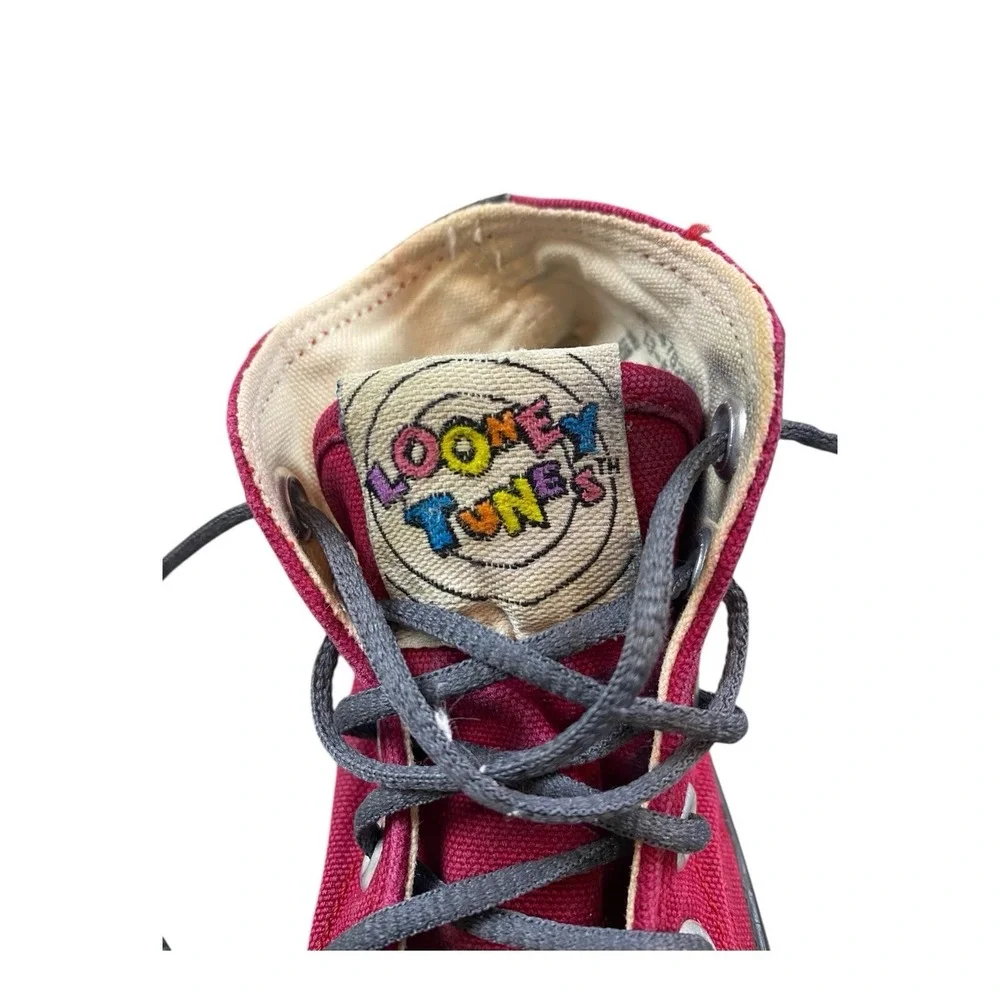 Retro Keds‎ Looney Tunes WB High-Top Baseball Canvas Sneaker 90's VINTAGE Sz 9